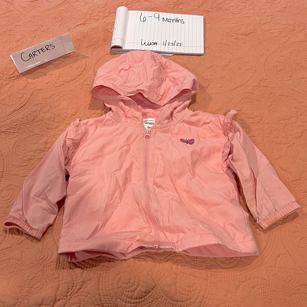 Carter’s light pink windbreaker